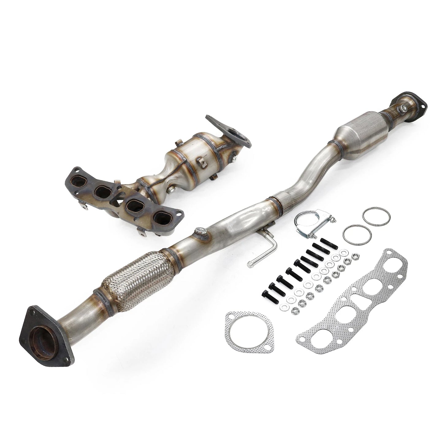 2013 Nissan Altima S Coupe 2-Door L4 2.5L Front & Rear Catalytic Converter