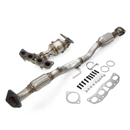 2013 Nissan Altima S Coupe 2-Door L4 2.5L Front & Rear Catalytic Converter