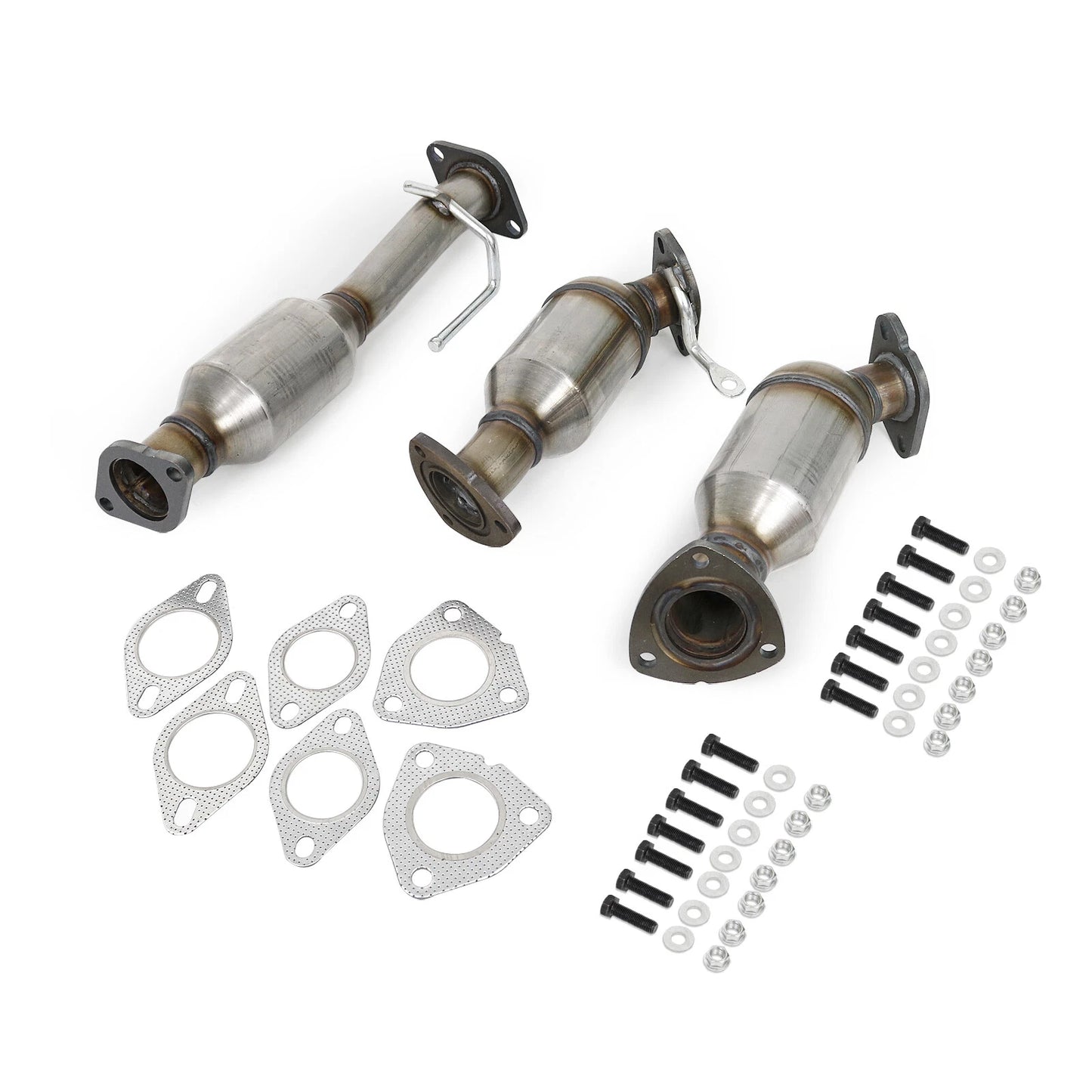 2007-2017 GMC Acadia 3.6L Front & Rear 3PCS Catalytic Converters 16547 16548 16574