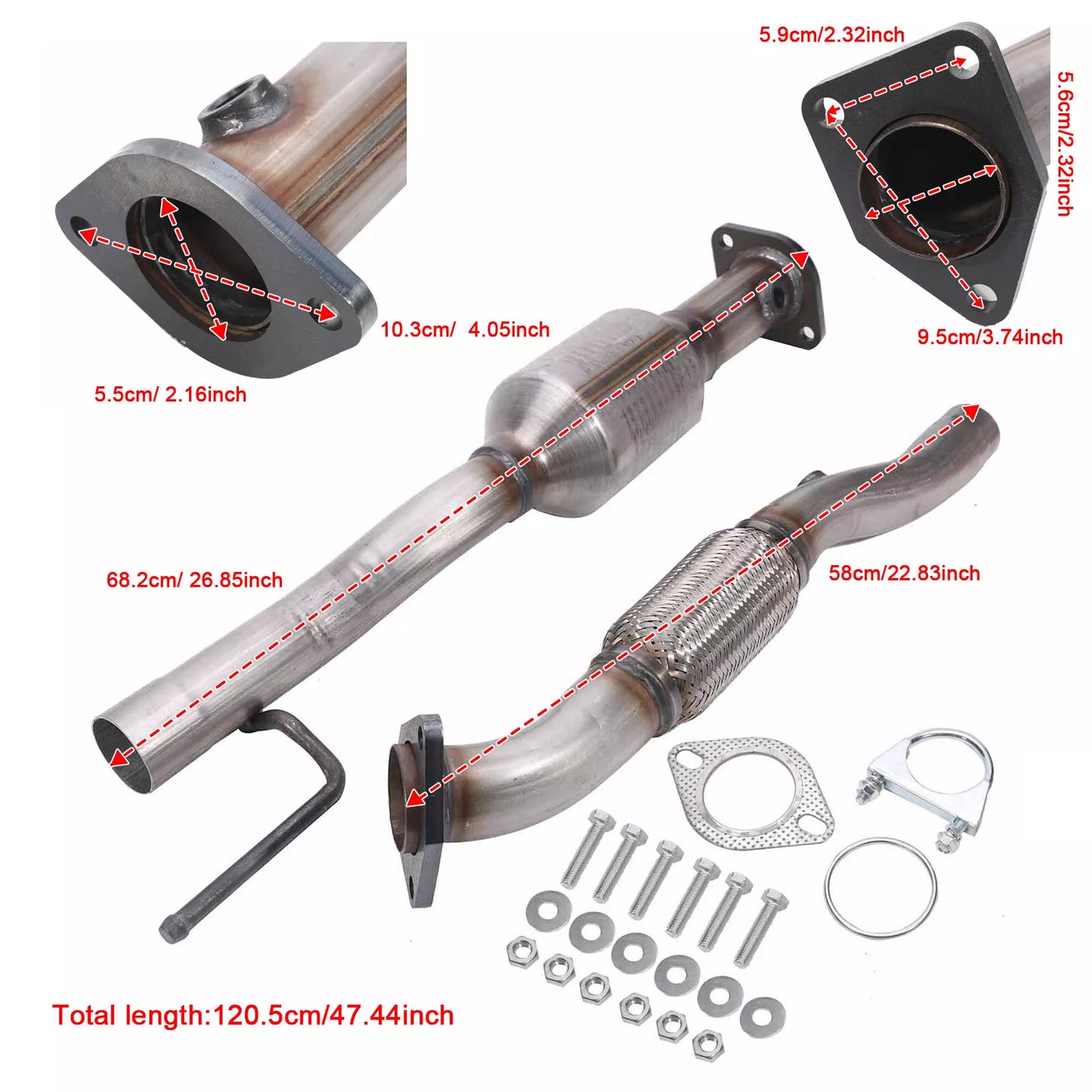2007-2018 Nissan Altima 2.5L Exhaust Manifold Catalytic Converter