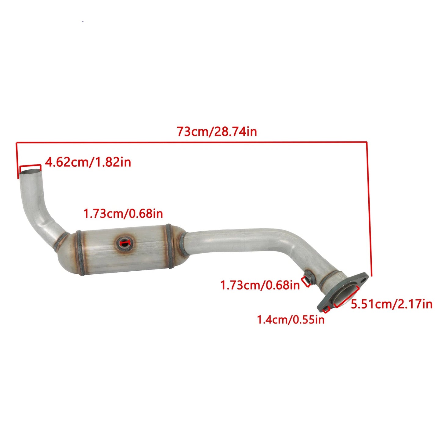 2010-2011 JEEP Wrangler 3.8L Y Pipe Catalytic Converter Complete Set 50498