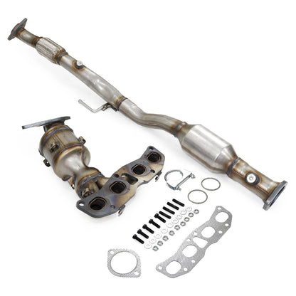 2013 Nissan Altima S Coupe 2-Door L4 2.5L Front & Rear Catalytic Converter