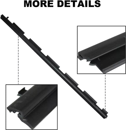 1988-2000 Chey C1500 GMC C2500 Front Left+Right Pair Weatherstrip Seal 15991406 15991405