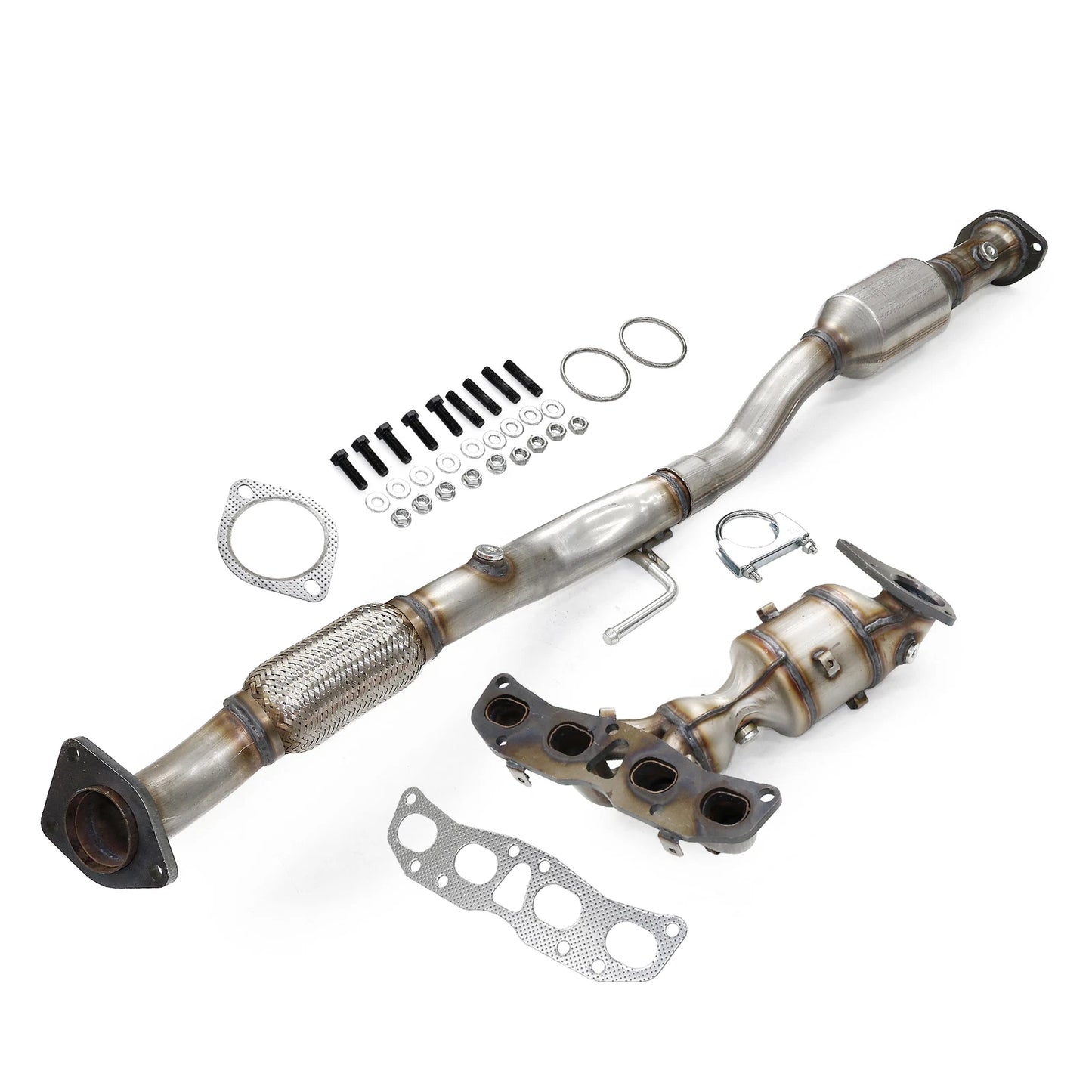 2013 Nissan Altima S Coupe 2-Door L4 2.5L Front & Rear Catalytic Converter