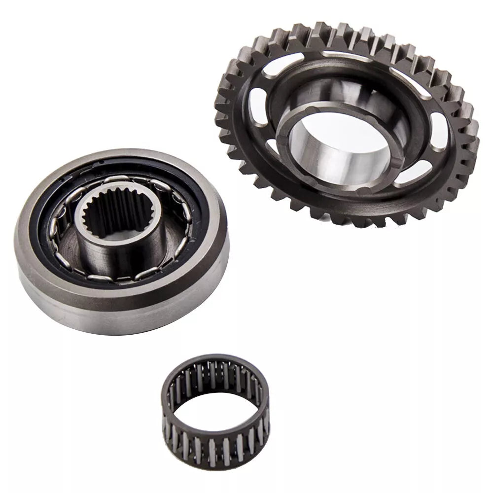 2005-2009/2012-2019 Honda CRF450 CRF450X Sportrax Starter Clutch One-Way Bearing Gear Kit Sprag One Way Starter Clutch Bearing