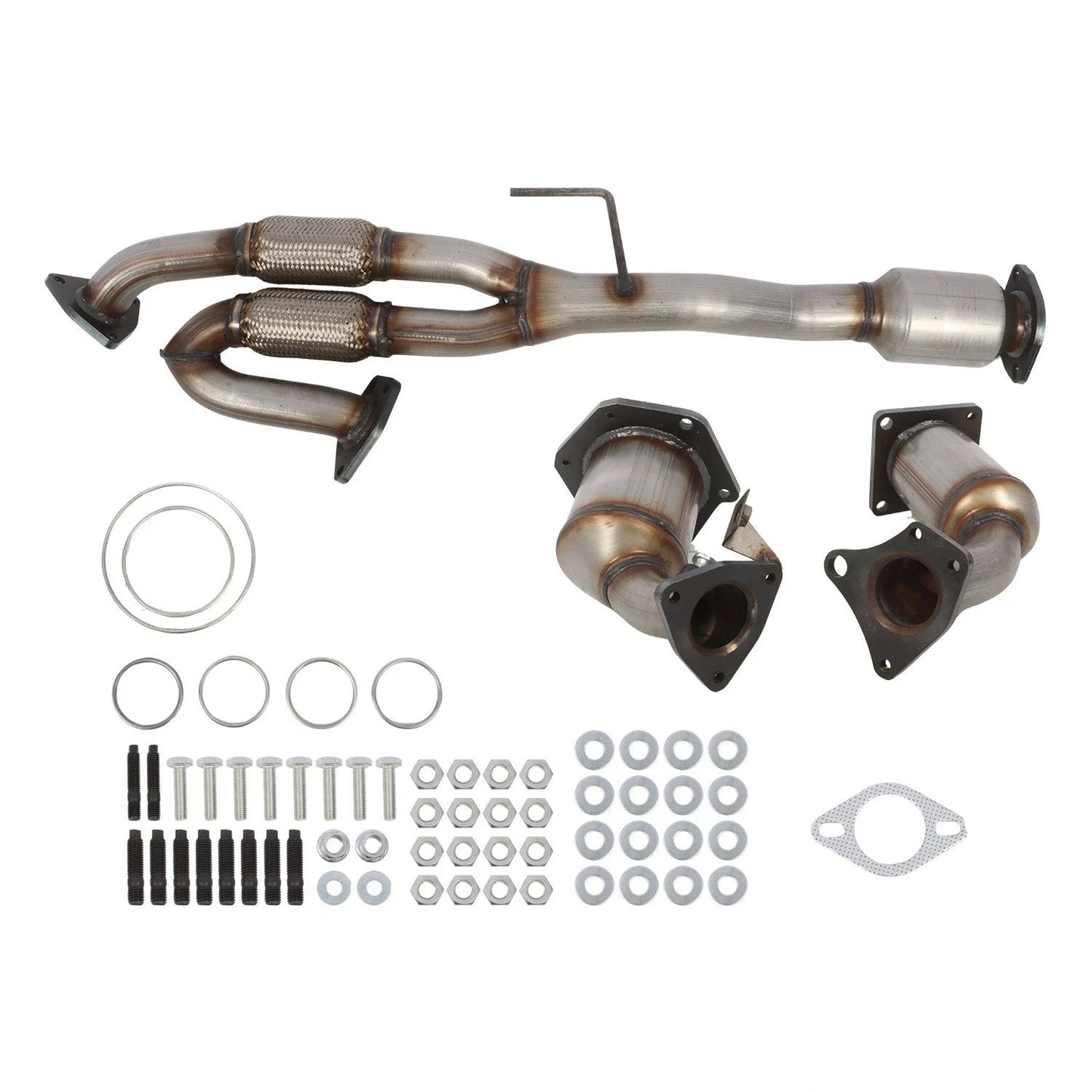 Nissan Maxima 3.5L 2009-2014 All Three Catalytic Converter Flex Y-Pipe