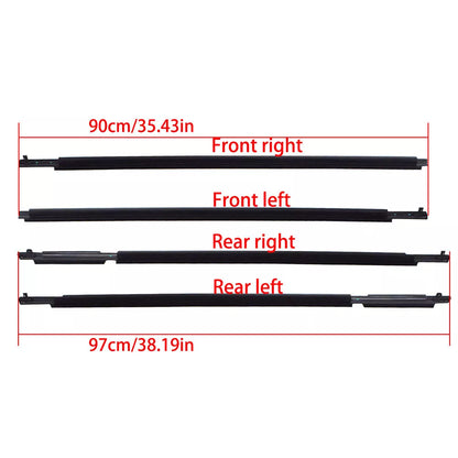 2009-2012 Toyota RAV4 Weatherstrip Window Moulding Trim Seal 75710-0R020 75720-0R020