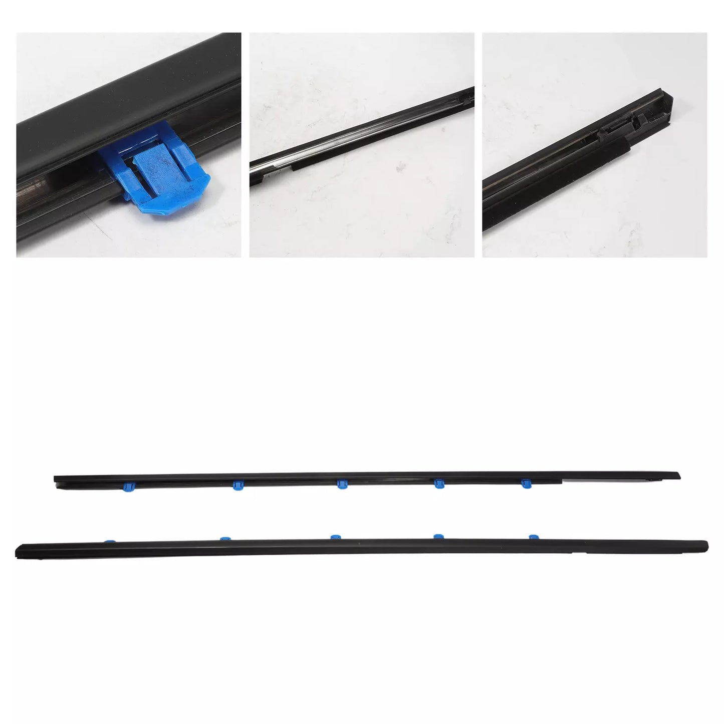 2012-2015 Honda Civic Coupe 2D Left+Right Weatherstrip Belt Molding 72450-TS8-A01