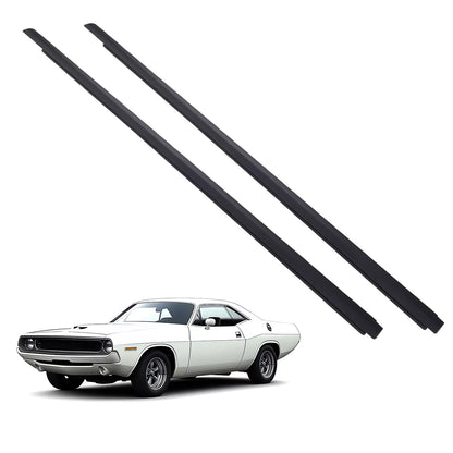 Dodge Challenger 2008-2017 2pcs Front Door Window Belt Weatherstrip 55399123AG 55399122AG