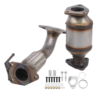 2008-2012 Accord 2.4L Honda 2PCS Flex Pipe+Rear Manifold Catalytic Converter 642118 6H28175
