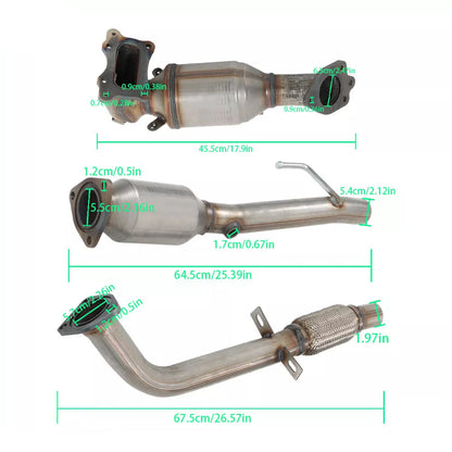 2013-2017 Honda Accord 2.4L Front Manifold & Rear Catalytic converter