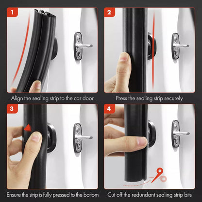 1984-1996 Chevrolet Corvette All Body Style 845680 31874051 Left&Right Sides Door Panel Outer Window Seals