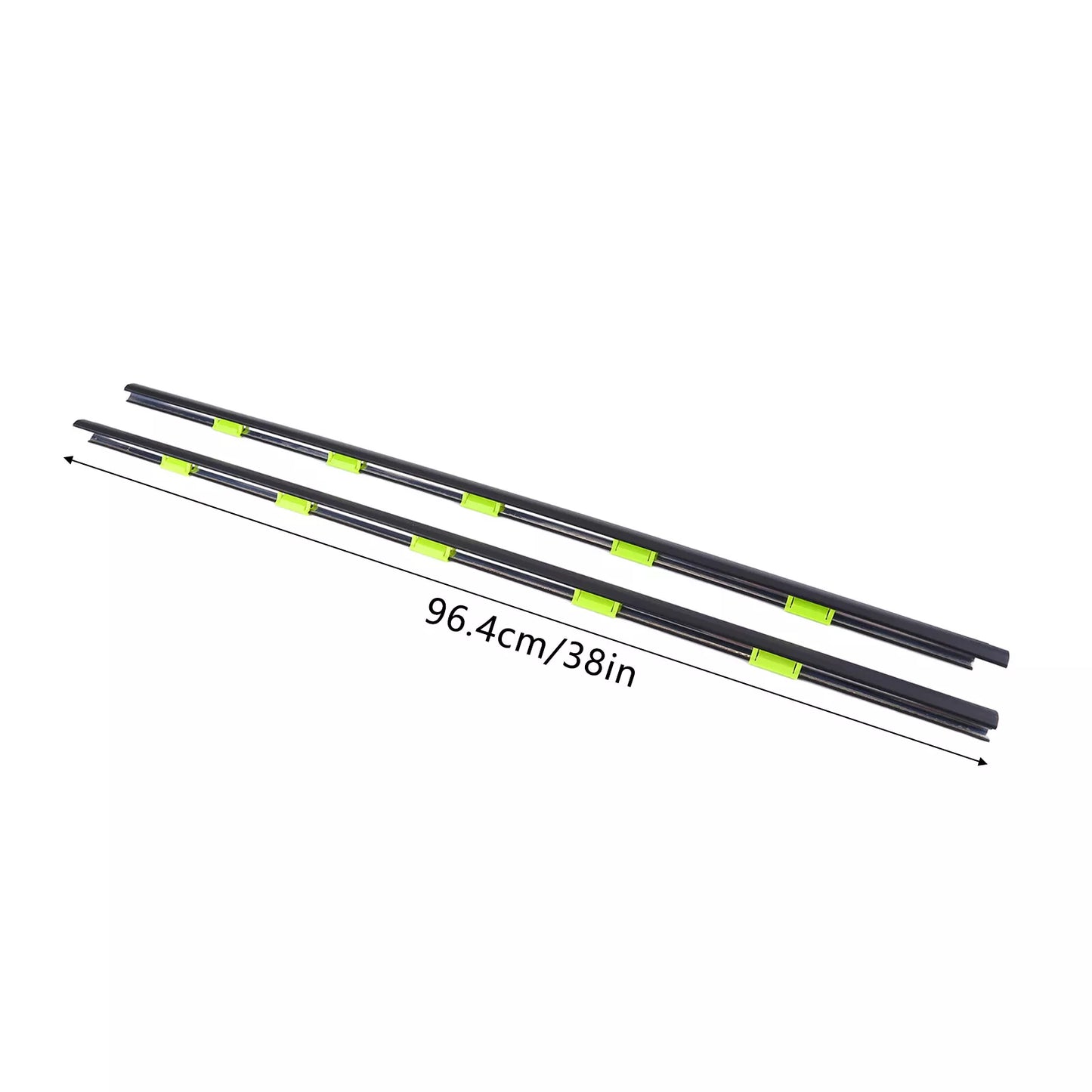 1996-2000 Honda Civic EK Left Right 2PCS Door Window Weather Molding Trim Seal 72450-S03-003 72410-S03-003