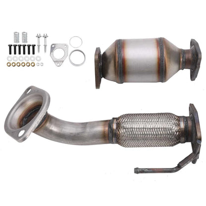 2008-2012 Accord 2.4L Honda 2PCS Flex Pipe+Rear Manifold Catalytic Converter 642118 6H28175