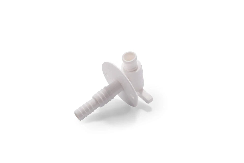 RV Fresh Water Tank Drain Valve with Flange Durable Plastic