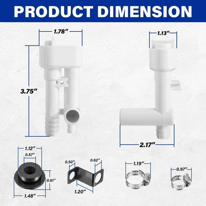Dometic 200,100, 500H, 500+ RVToilets 385230335 Vacuum Breaker Kit