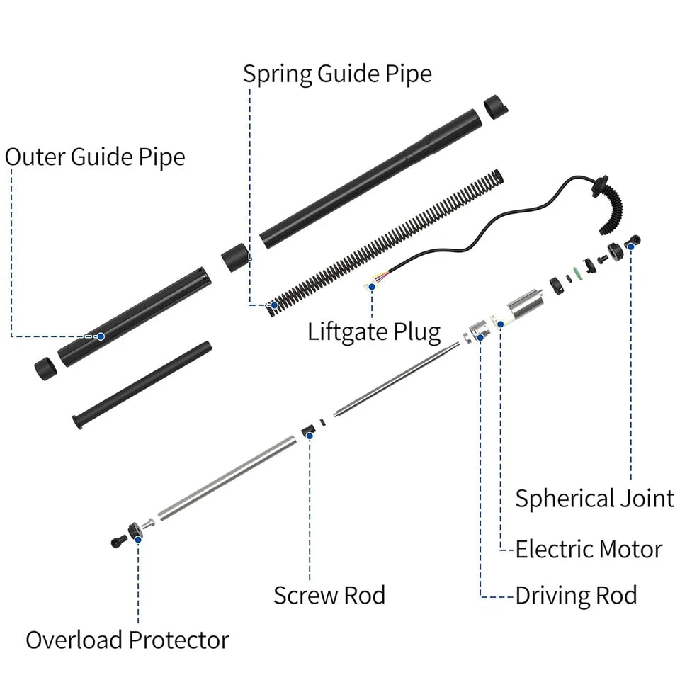 2020-23 Jeep Cherokee D1205 Electric Tailgate Power Hatch Lift Support Strut Shock