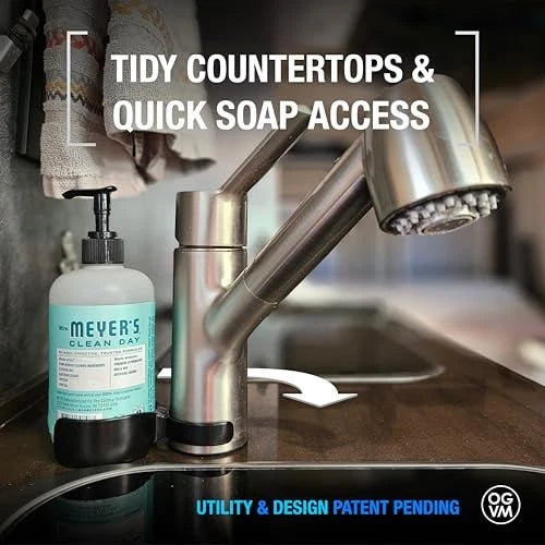 OpenGlass Van Mods -Soap Swivel Caddy - Van Accessoriesto Secure Soap, Compatible with Most RV Faucets & SoapBottles, Easy Installation