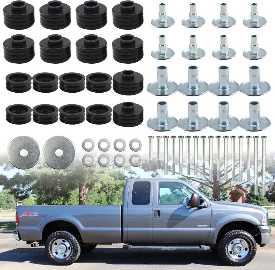 2003-2007 Ford 6.0L Powerstroke Diesel F250 F350 F450 F550 F650 F750 Excursion E150 E250 E350 E450 KF04058BK Factory Direct Selling Body Bracket Kit