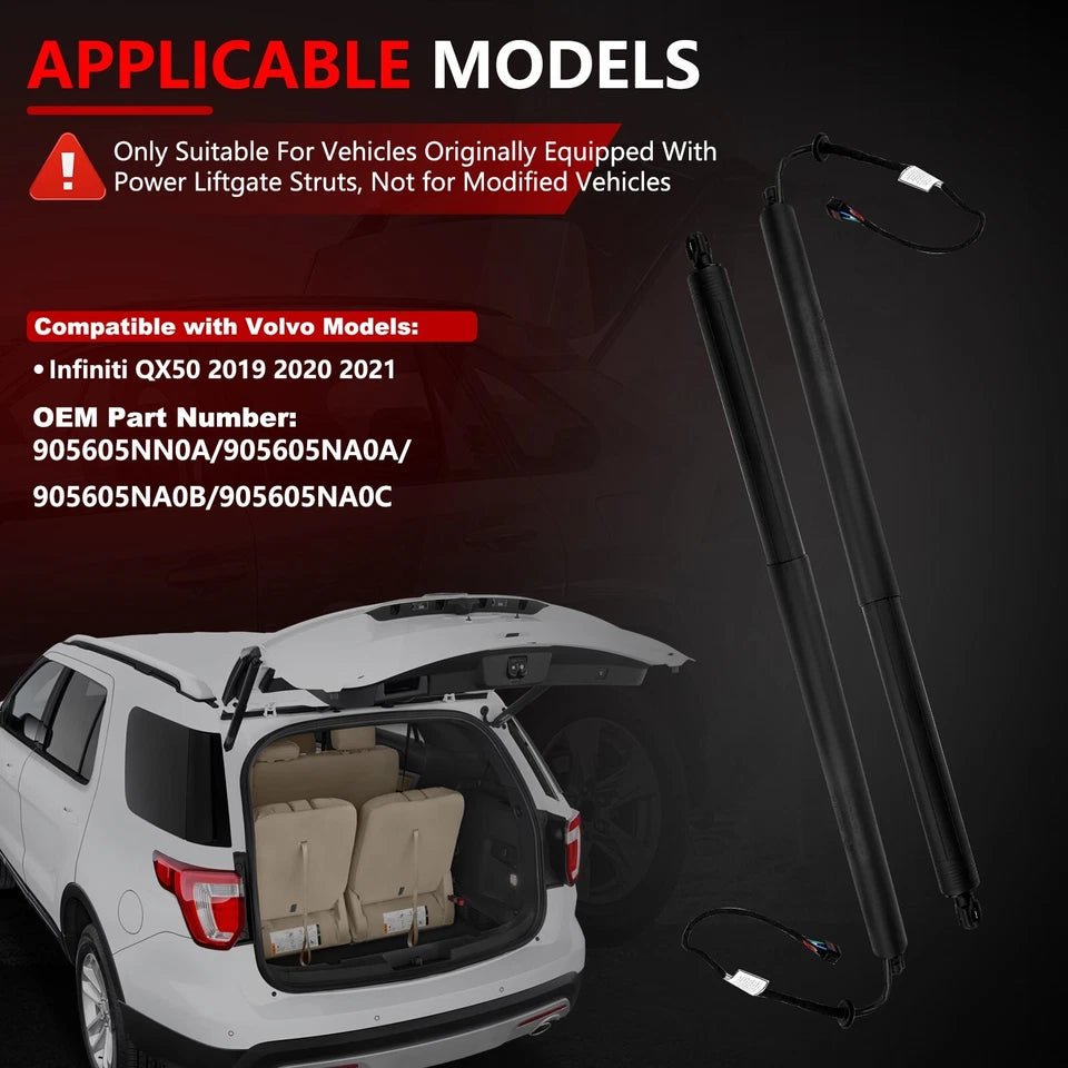 2019-2020 INFINITI QX50 ProACTIVE 90560-5NN0A 2x Liftgate Actuator Rear Power Hatch Lift Support Strut