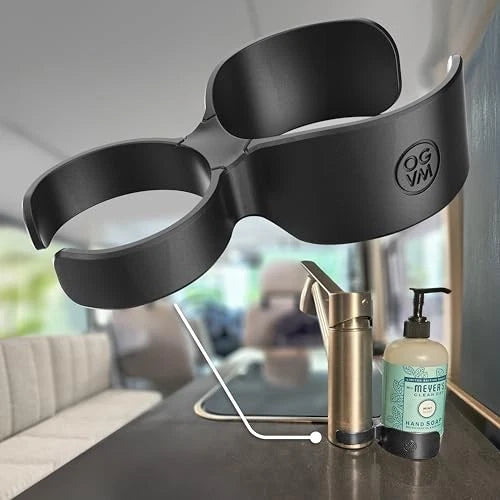OpenGlass Van Mods -Soap Swivel Caddy - Van Accessoriesto Secure Soap, Compatible with Most RV Faucets & SoapBottles, Easy Installation
