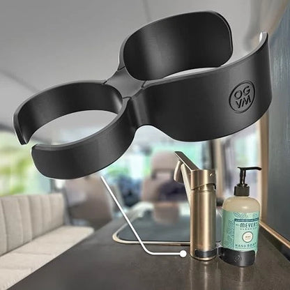 OpenGlass Van Mods -Soap Swivel Caddy - Van Accessoriesto Secure Soap, Compatible with Most RV Faucets & SoapBottles, Easy Installation