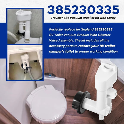 Dometic 200,100, 500H, 500+ RVToilets 385230335 Vacuum Breaker Kit