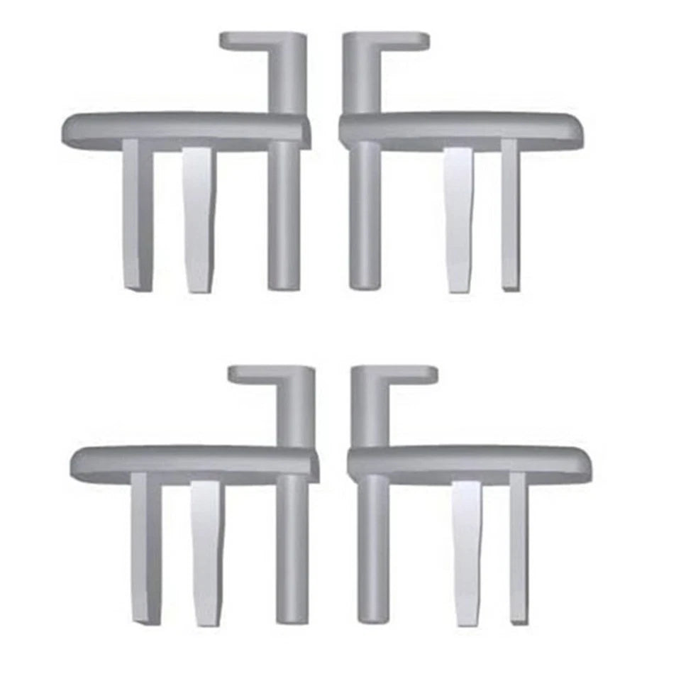 2 x Pairs Seitz Dometic Flyscreen / Caravan Window Blind End Clips 2 L/H & 2 R/H