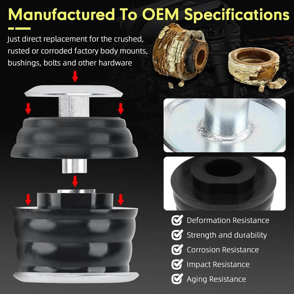 2003-2007 Ford 6.0L Powerstroke Diesel F250 F350 F450 F550 F650 F750 Excursion E150 E250 E350 E450 KF04058BK Factory Direct Selling Body Bracket Kit