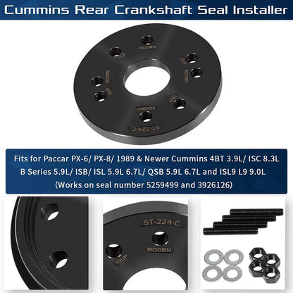 Cummins Paccar 5395259 3824078 Rear Crankshaft Seal Sleeve Installer Tool