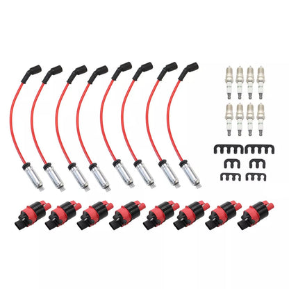 2007-2012 Cadillac Escalade EXT 8xIgnition Coil+Spark Plug+Wire Set UF414 12573190