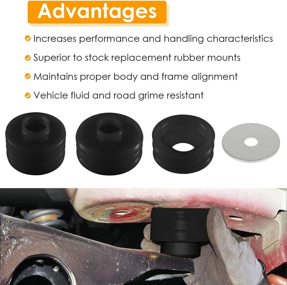 1999-2018 Ford F-350 Super Duty Lariat KF04050BK Body Mount Bushing Kit