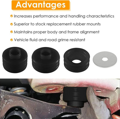 1999-2018 Ford F-350 Super Duty Lariat KF04050BK Body Mount Bushing Kit