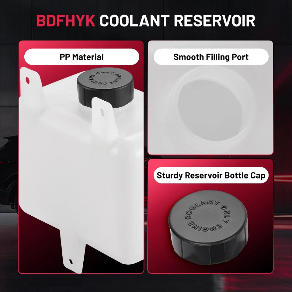 Universal Coolant Radiator Reservoir Bottle Overflow Tank with Cap  603-001