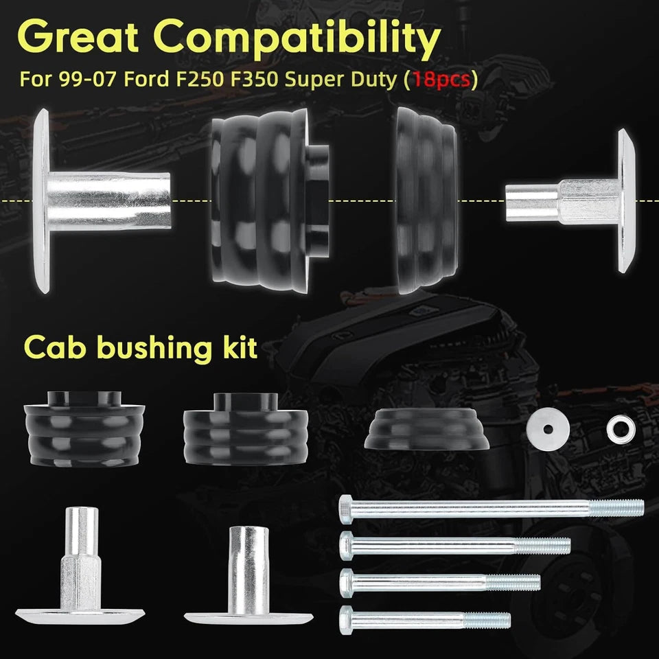 2003-2007 Ford 6.0L Powerstroke Diesel F250 F350 F450 F550 F650 F750 Excursion E150 E250 E350 E450 KF04058BK Factory Direct Selling Body Bracket Kit