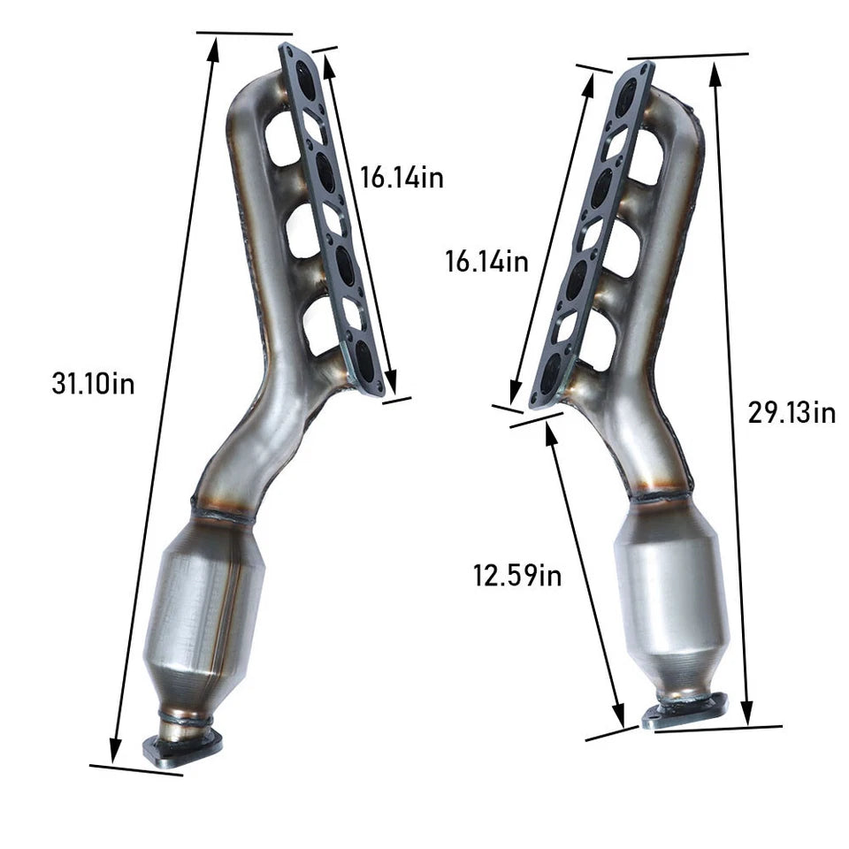Nissan 2004-2015 Titan 5.6L Manifold Left & Right Catalytic Converters