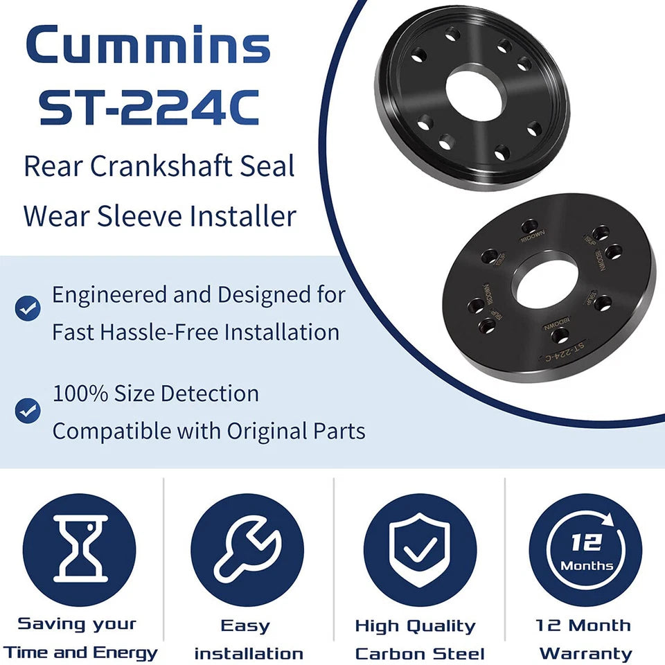 Cummins Paccar 5395259 3824078 Rear Crankshaft Seal Sleeve Installer Tool