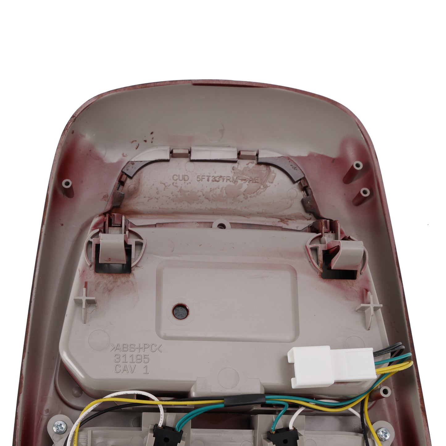 1998-2002 Dodge Ram 1500 2500 3500 Front LED Overhead Console Assembly Peach Wood 55350657 SN94TL2AA